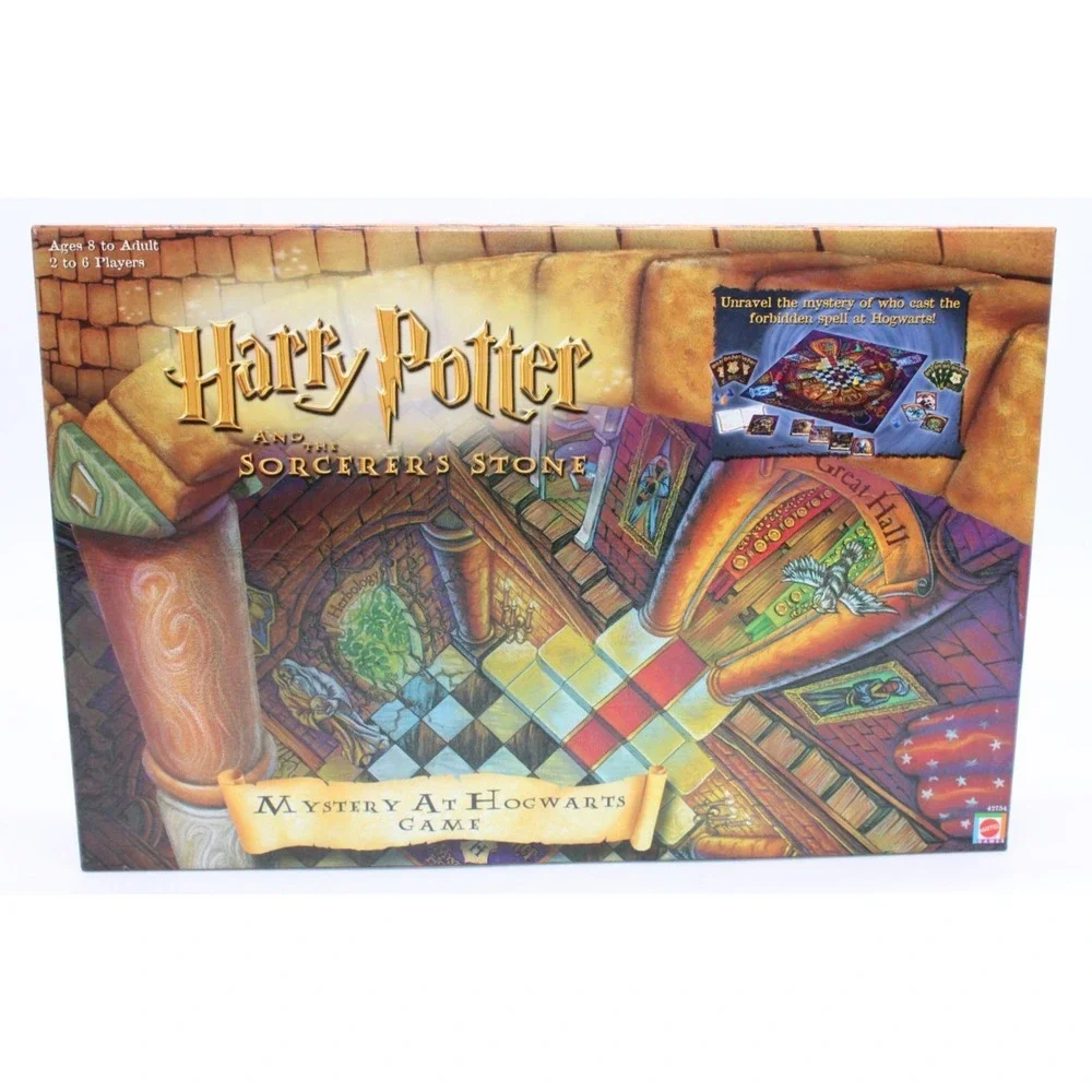 VTG Harry Potter Mystery at Hogwarts Game Mattel, 2000 w/ EXTRAS!